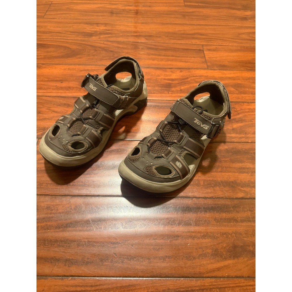 Teva Omnium Brown Closed Toe Sport Sandals Hiking Water Shoes Mens 9 6148